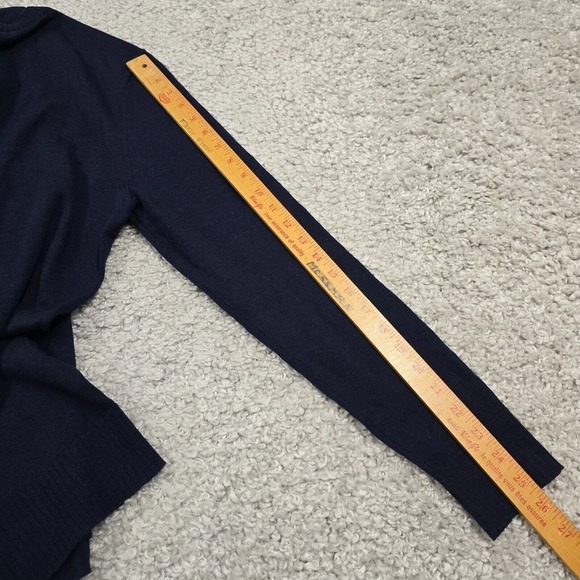 Smartwool Sweater Mens Medium Blue Sparwood V-Neck Long Sleeve Stretch - Picture 10 of 11